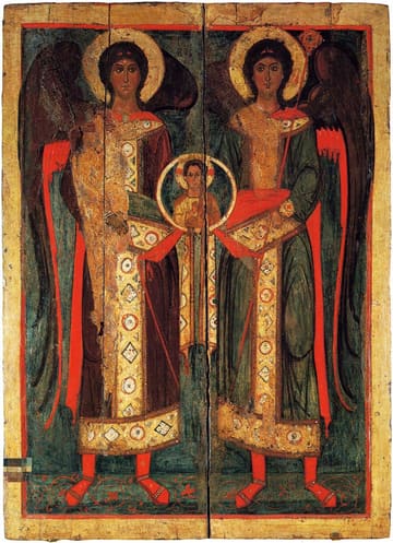 Icon of The Holy Archangels Michael and Gabriel