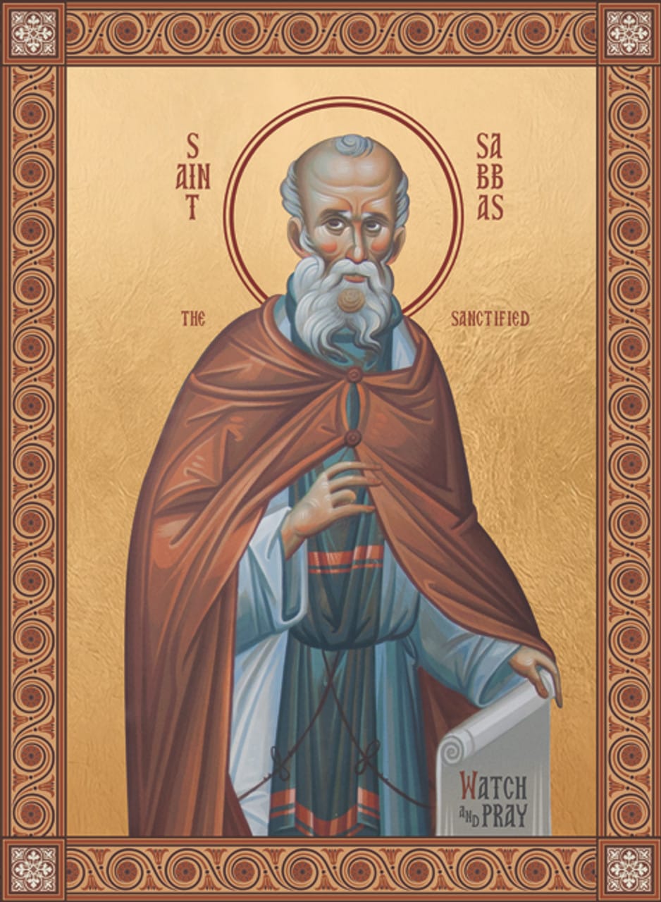 Icon of St. Sabbas the Sanctified